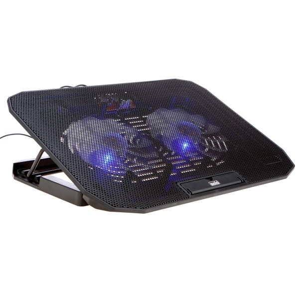 MaxiCool Laptop Stand With 2 Cooling Fans With Adjustable Speed & 2 Extra USB Ports (LS104)